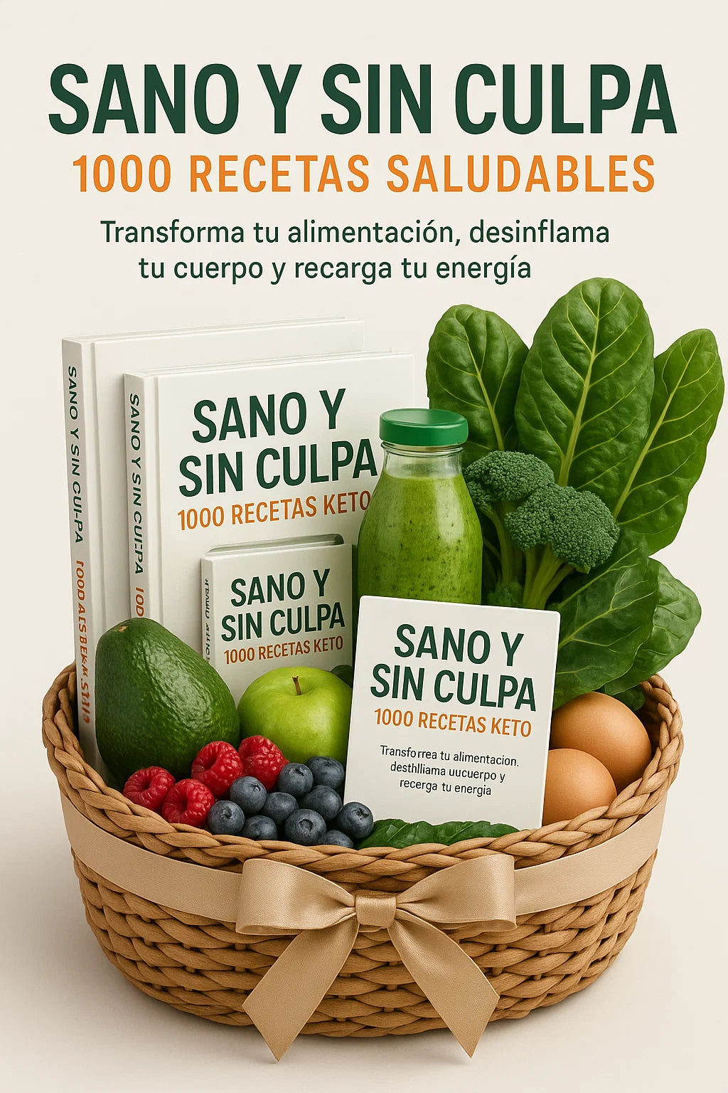 Comé Rico, Sano & Sin Culpa +1000 recetas antiinflamatorias sin azúcar ni gluten + 20 BONUS de REGALO!
